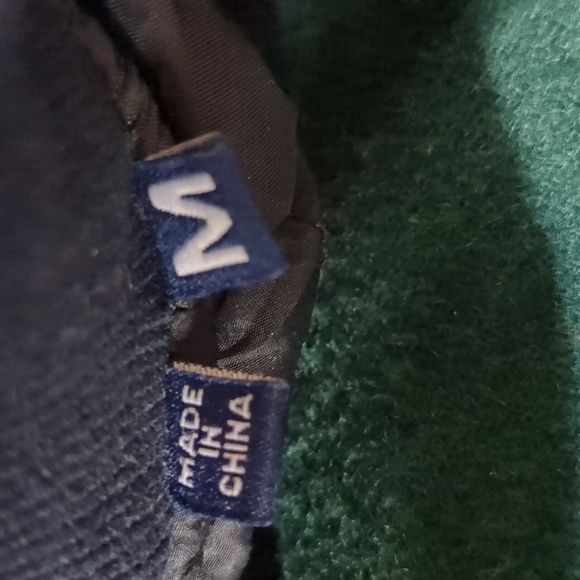 Superdry Upstate Bomber Jacket Dark Pine Green / Navy Wool Blend size M - Picture 6 of 11